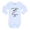 Body bebe calambur Queridos abuelos personalizado blanco