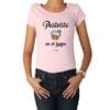polera adulto mujer calambur pastelito en el horno color rosado