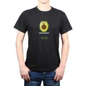 Polera Palta Hombre Nombre Personalizado 100% algodón Calambur Negro