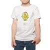 Polera Palta Niña Nombre Personalizado 100% algodón Calambur Blanco
