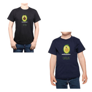 Conjunto Palta Poleras Papá Niño Nombre Personalizado 100% algodón Calambur