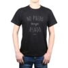 Polera hombre Calambur 100% algodón No puedo tengo asado negro