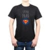 Polera Hombre Súper Papá Superman 100% algodón Calambur Negro