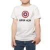 Súper Hija Captain America Polera Niños 100% algodón Calambur