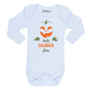 Body Bebé Calabaza Nombre Personalizado Halloween