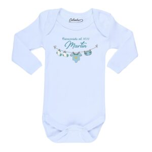 Body 100% algodón manga larga Bienvenido al 2022 nombre personalizado Calambur