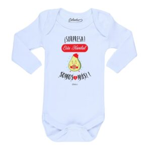 Body Bebé Sorpresa Esta Navidad Palta blanco Calambur