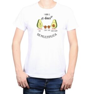 Polera Hombre Familia Palta Amor se multiplica Nombres Personalizados 100% algodón Calambur