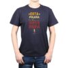 Polera Hombre Esta Polera la lleva un Súper Papá 100% algodón azul marino Calambur
