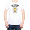 Polera Hombre La Última y me voy 100% algodón blanco Calambur