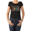 Polera Mujer Cumpleaños Vintage Año Personalizado Calambur 100% algodón negro