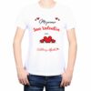 polera hombre mi primer san valentín calambur blanco