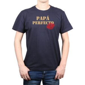 Polera hombre Papá Perfecto 2 Calambur azul marino