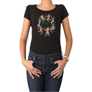 Polera mujer Happy Women's Day Calambur negro