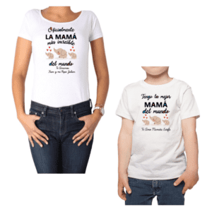 Conjunto Mamá Niños Mamá más increíble Elefantes Calambur