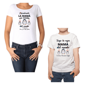 Conjunto Mamá Niños Mamá más increíble Pingüinos Calambur