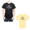 conjunto papá bebé polera y body papá piscolero bebé piscolechero Calambur