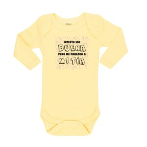 Body Intento Ser Buena Tía Calambur amarillo