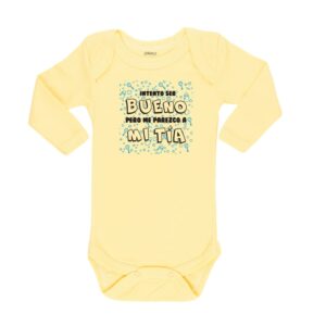 Body Intento Ser Bueno Tía Calambur amarillo