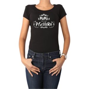 polera mujer mamá piscolera humor calambur negro