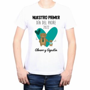 Polera Hombre Oso Nombres Personalizados Día del Padre 2022 Calambur