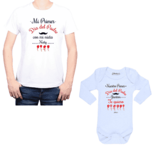 Conjunto Abuelo Nieto Polera y Body Día del Padre Calambur