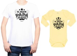 Conjunto Día del Padre Papá Bebé Polera y Body Calambur