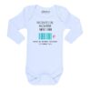 Body Bebé Producto del amor Mamá Papá Personalizado Calambur blanco
