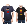 Conjunto Super Héroe Figuras Personalizadas 2 Polera Hombre Polera Niño Calambur