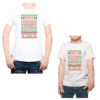 conjunto papá niño familia navidad rojo verde personalizada 100% algodón blanco